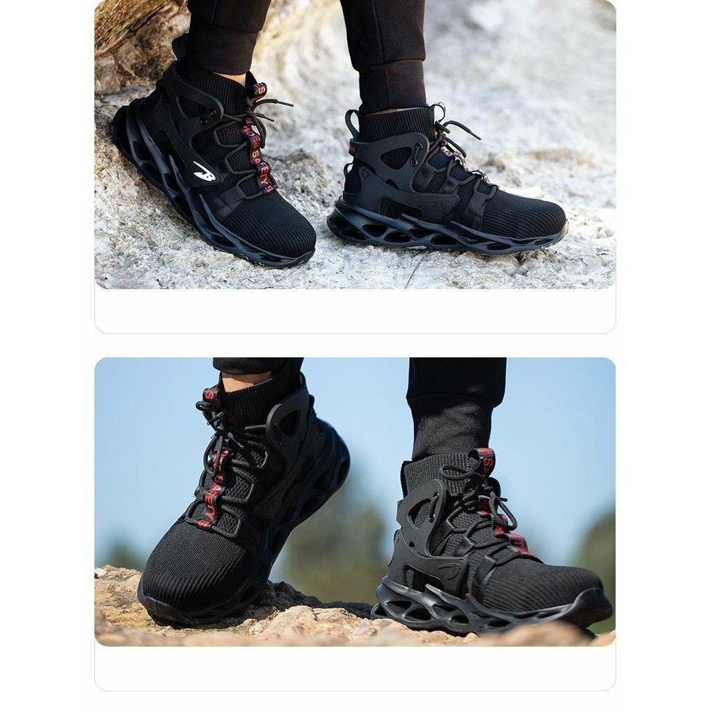 Arbeitsschutz-Herrenstiefel Stahlkappenschuhe durchtrittsichere Arbeitssneaker