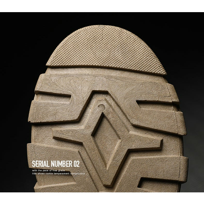 Men's High Quality Leather Boots – Waterproof Casual Motorcycle Ankle Lace-Up Shoes