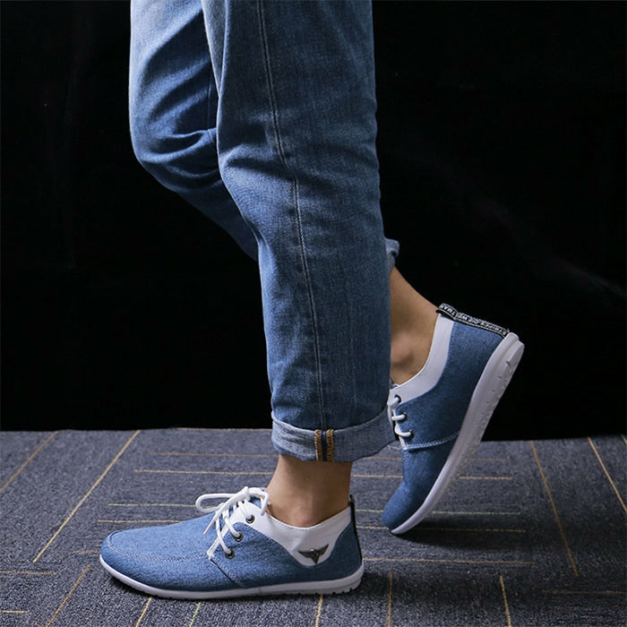 High Quality Canvas Casual Shoes Men Comfortable Breathable Flats Loafers Footwear