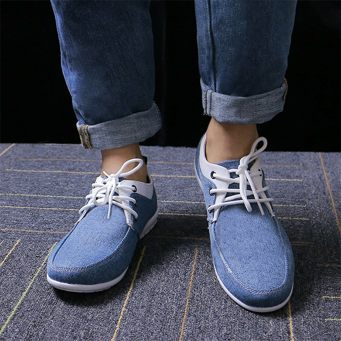 High Quality Canvas Casual Shoes Men Comfortable Breathable Flats Loafers Footwear