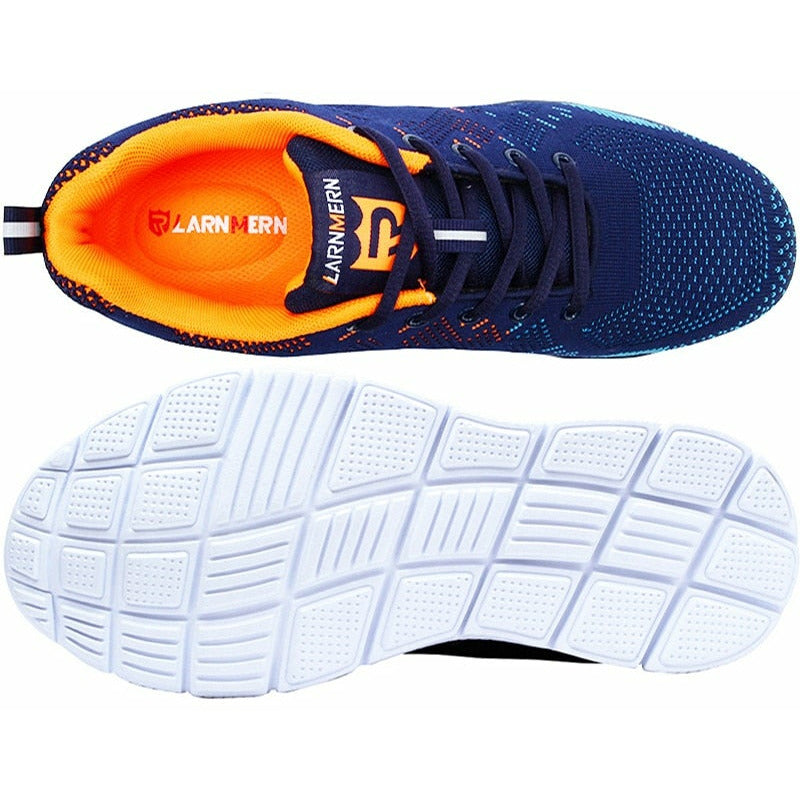 Lightweight Breathable Men Safety Shoes Steel Toe Anti-smashing Construction Sneaker