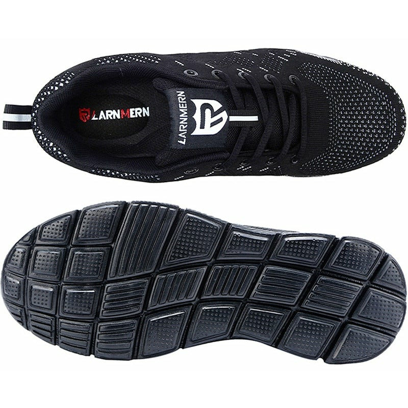 Lightweight Breathable Men Safety Shoes Steel Toe Anti-smashing Construction Sneaker