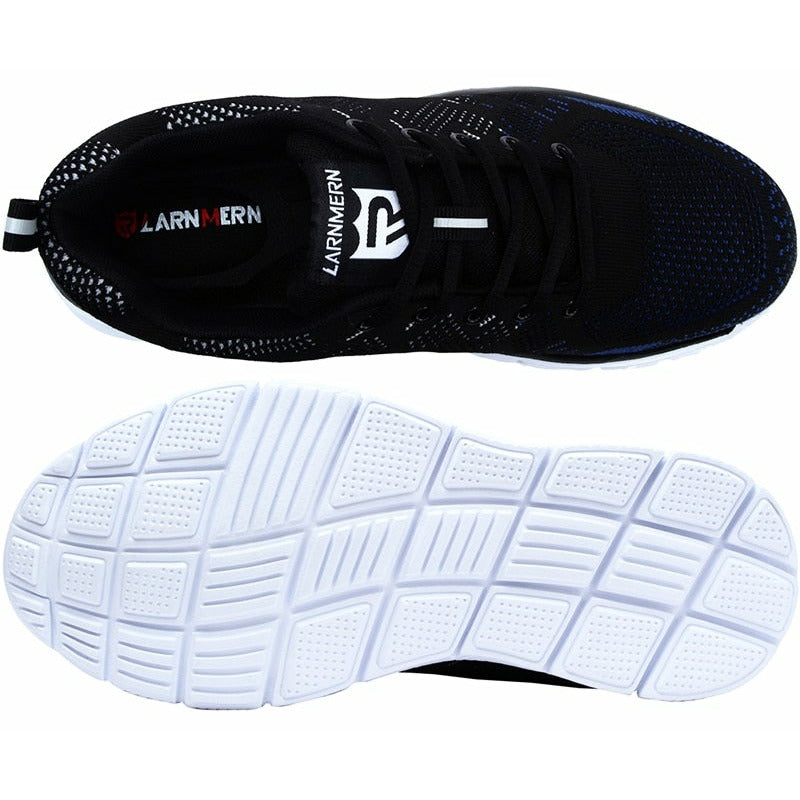 Lightweight Breathable Men Safety Shoes Steel Toe Anti-smashing Construction Sneaker