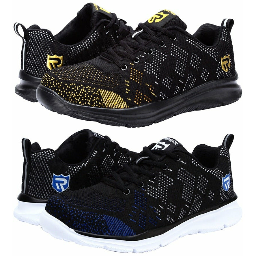 Lightweight Breathable Men Safety Shoes Steel Toe Anti-smashing Construction Sneaker