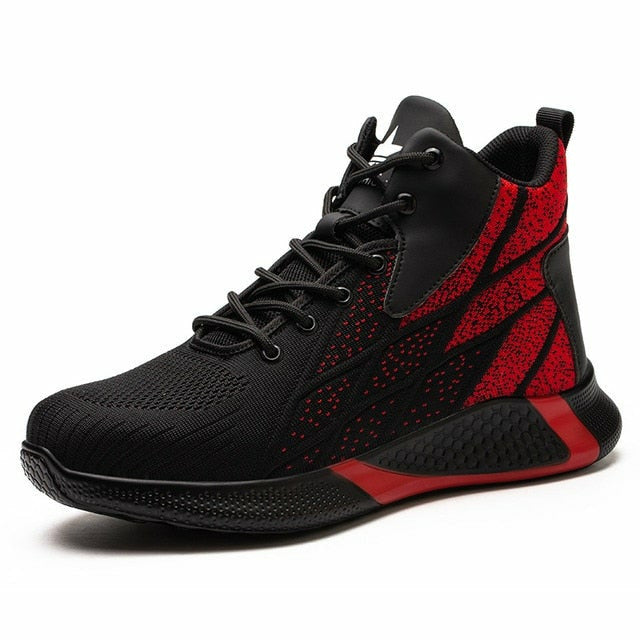 Male Boots Puncture-Proof Sneakers Work Safety Men Steel Toe Shoes