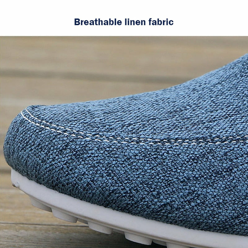High Quality Canvas Casual Shoes Men Comfortable Breathable Flats Loafers Footwear