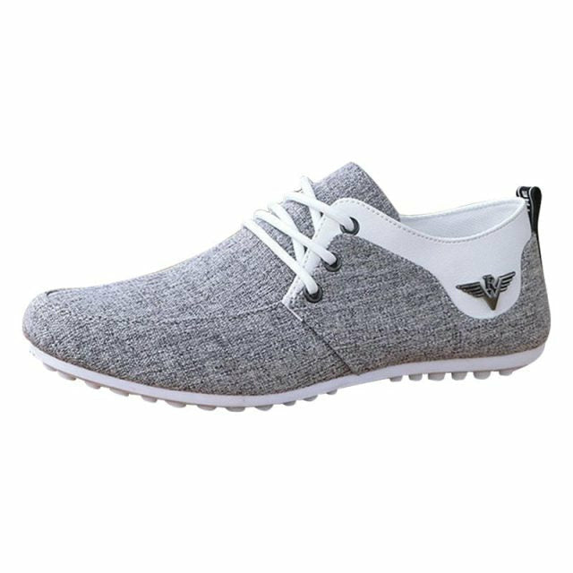 High Quality Canvas Casual Shoes Men Comfortable Breathable Flats Loafers Footwear