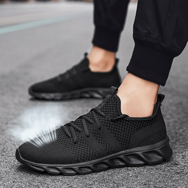 Comfortable Breathable Men's Sneaker Casual Antiskid Wear-Resistant Jogging Sports Shoes