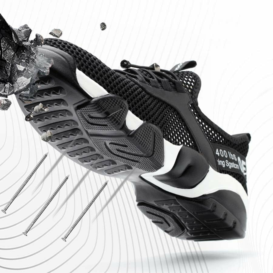 Men Steel Toe Running Shoes Lightweight Breathable Casual Sneaker Protective Boots