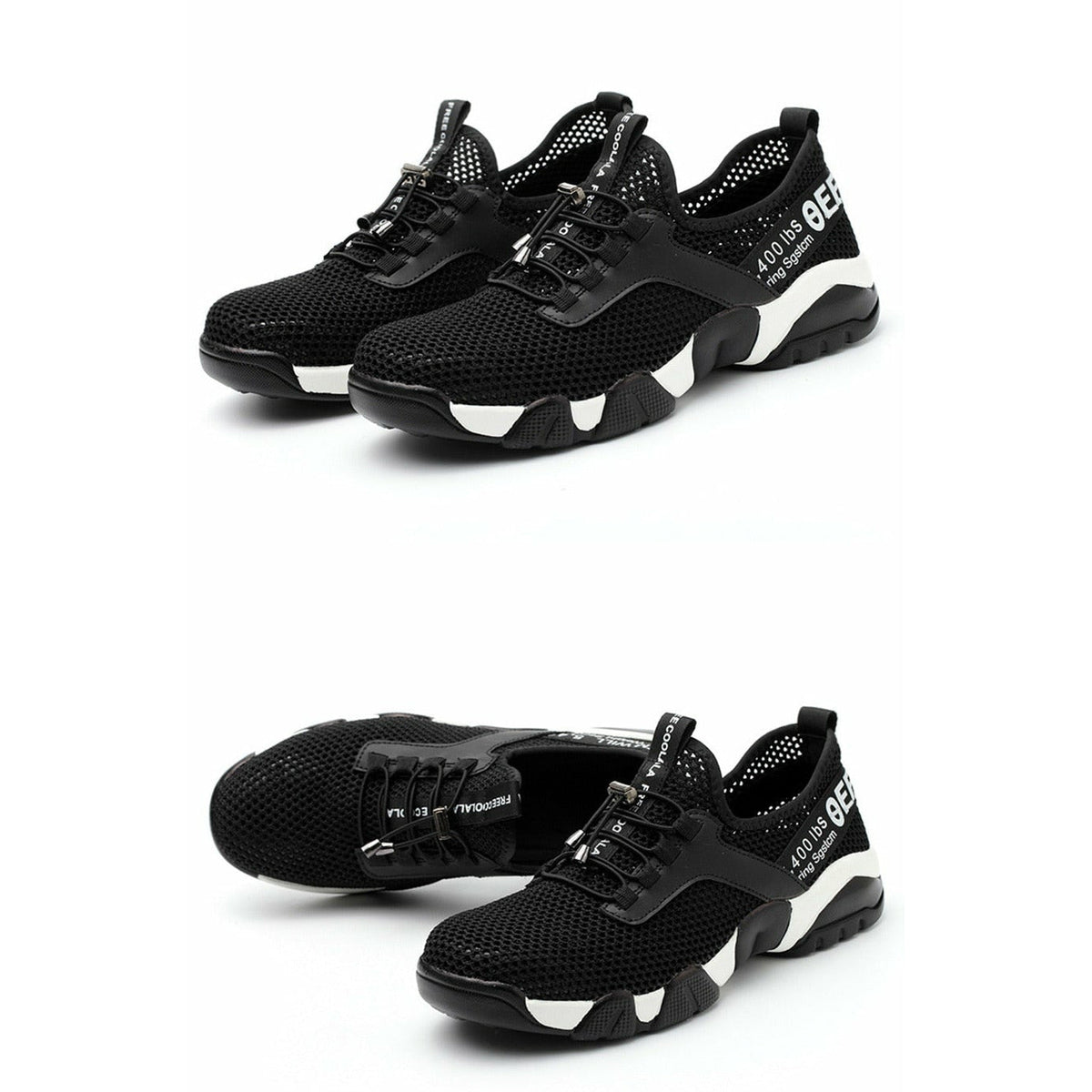 Men Steel Toe Running Shoes Lightweight Breathable Casual Sneaker Protective Boots