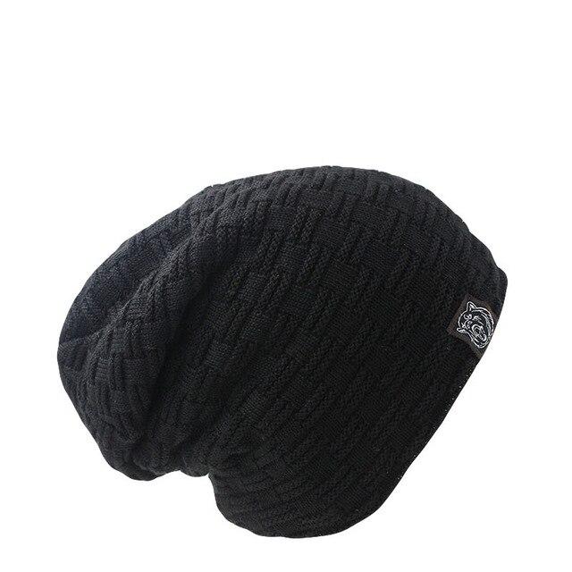 Einfarbige Hip-Hop Häkelmütze, Strickmütze oder Bonnet