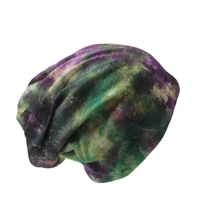 Washed-out Geometric Knit Hat, Beanie, Scarf or Skullie