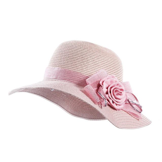Boho Style Floppy Wide Brim Straw Sun Hat with Big Bows