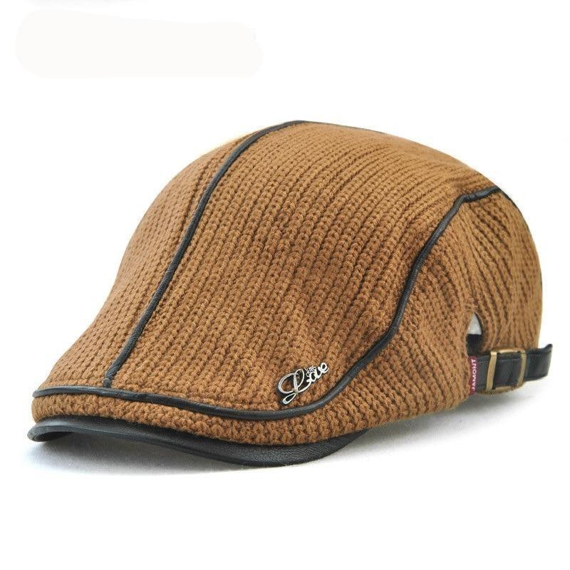 Wool Knitted Buckled Ivy Irish Cabbie Scally Duckbill Gatsby Flat Cap