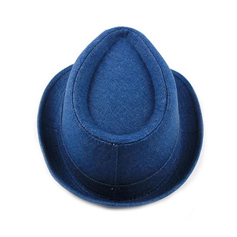 Denim Manhattan Structured Trilby Fedora Hat