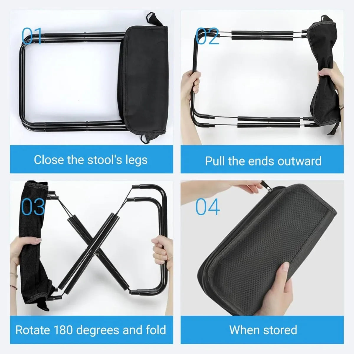 Portable Camping Seat with Storage Bag