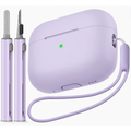 Silicone Case With Cleaning Pen and Carabiner for AirPods Pro 2