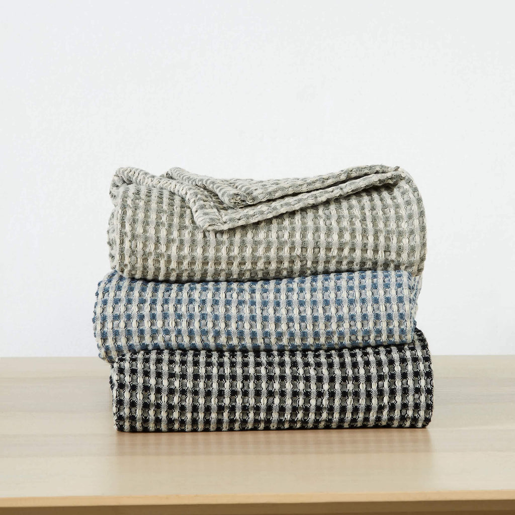 Southshore Fine Linens Tama Cotton Waffle Blankets and Throws