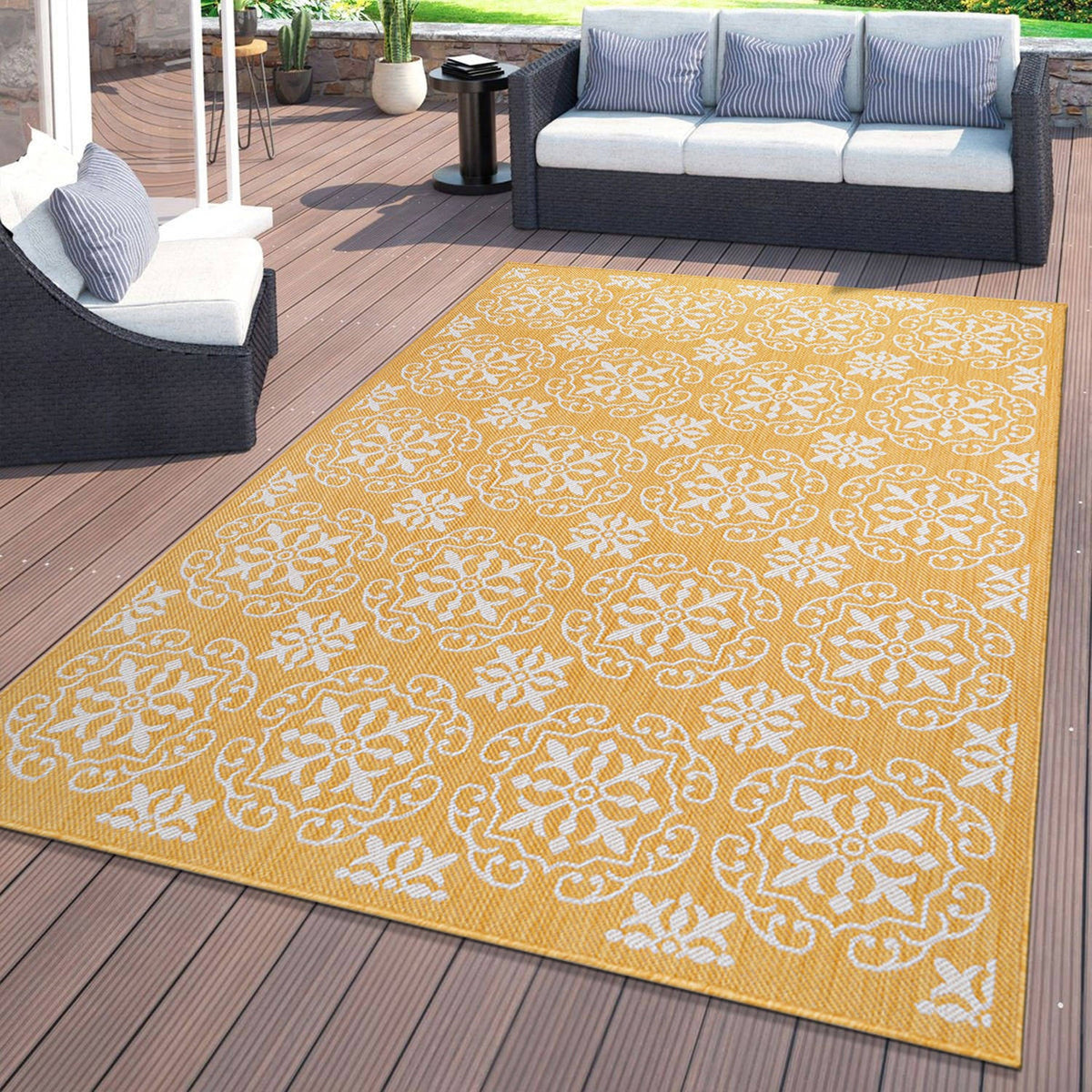 World Rug Gallery Palm Collection 5'x7'