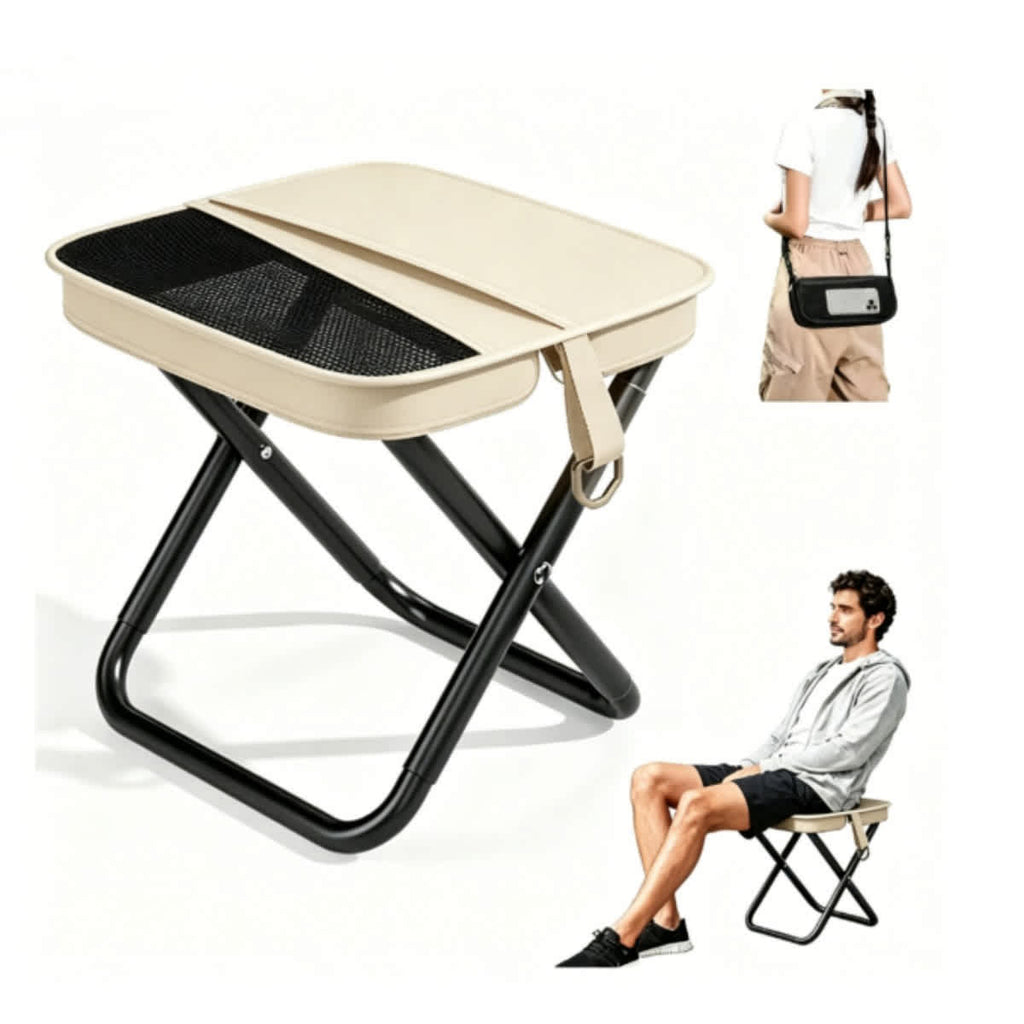 Portable Camping Seat with Storage Bag