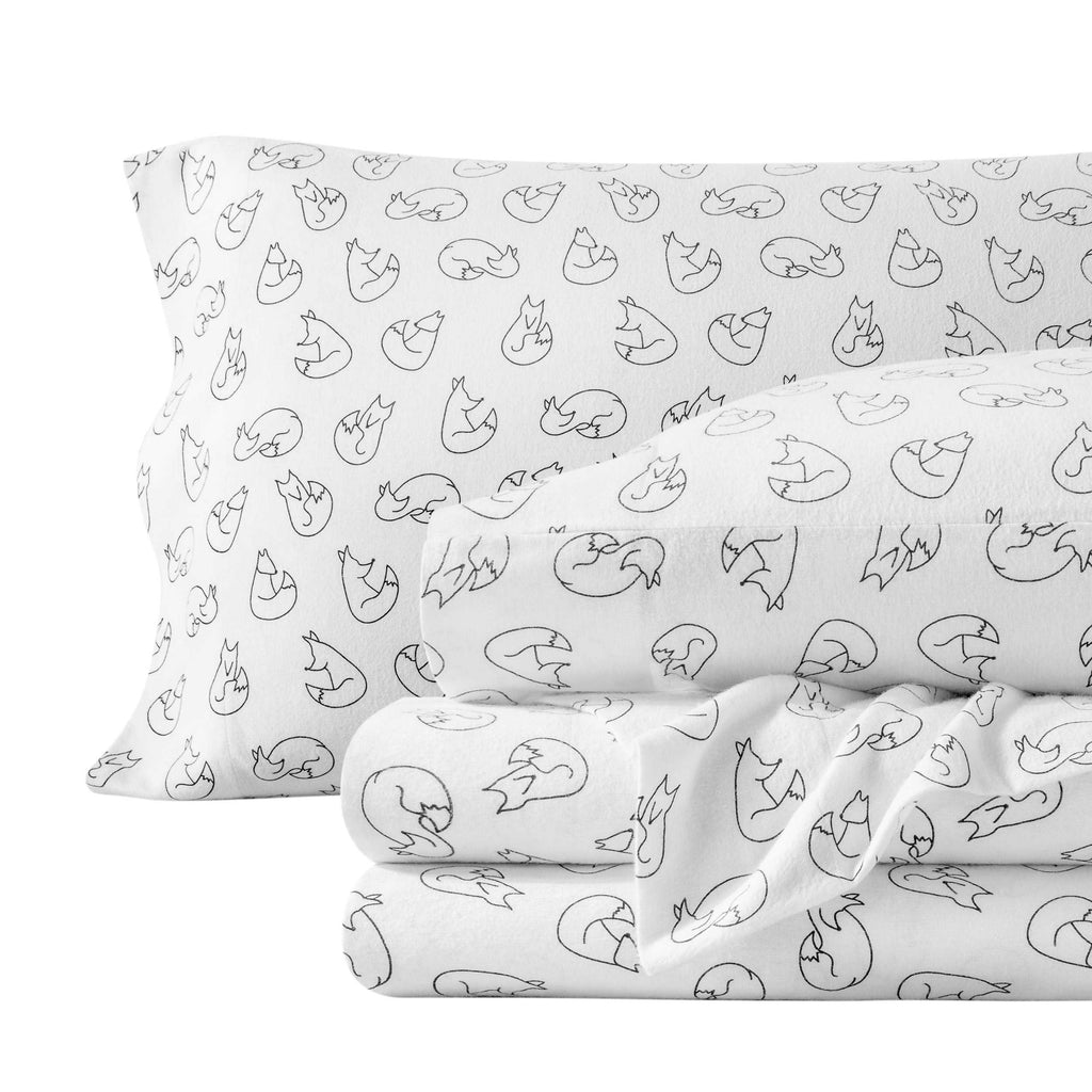 Bare Home  Double Brushed Cotton Flannel Sheet Set