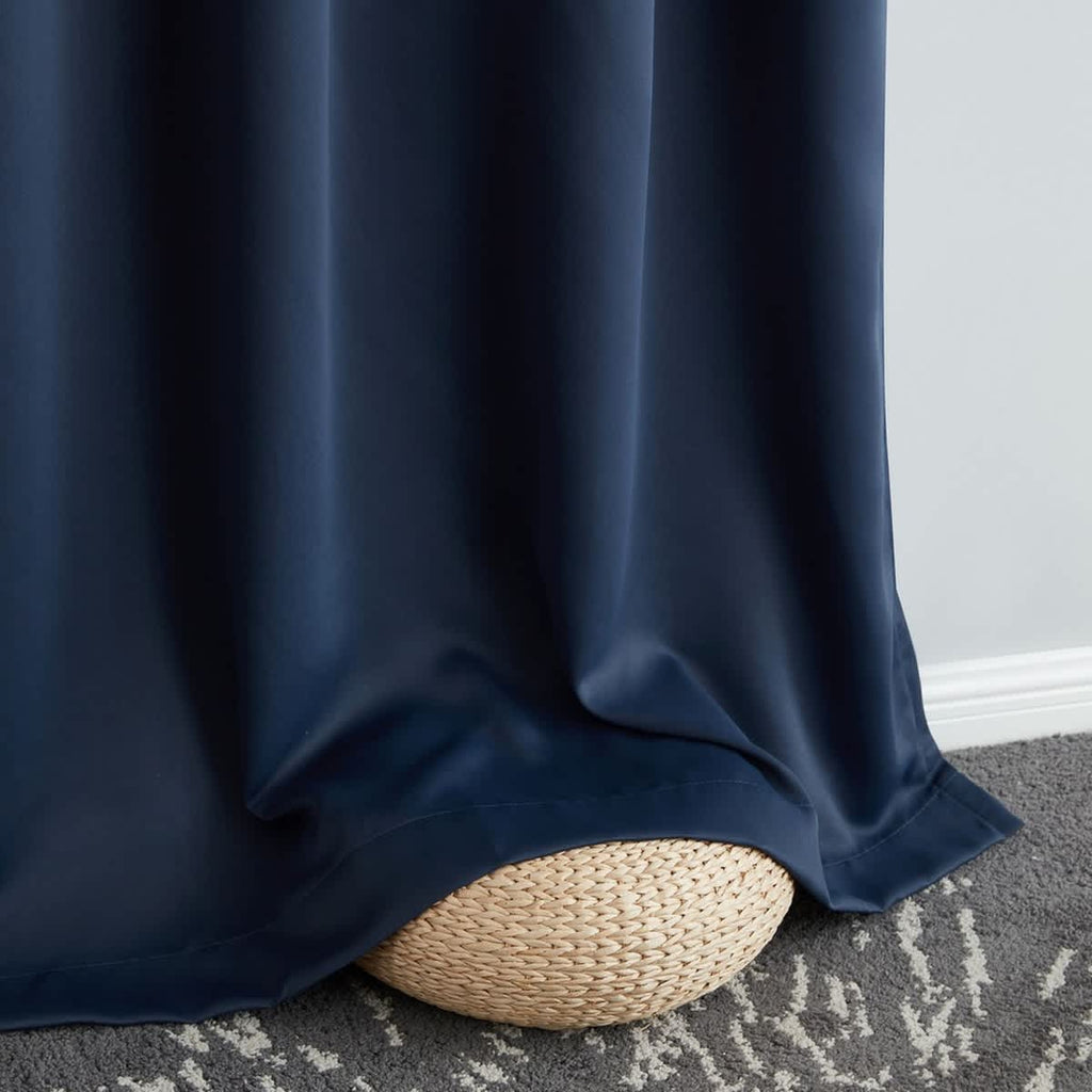 Thd Virginia 100% Blackout Grommet Total Privacy Curtain Panels - Set of 2