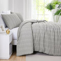 Southshore Fine Linens Bali Clipped Jacquard Duvet Cover Set