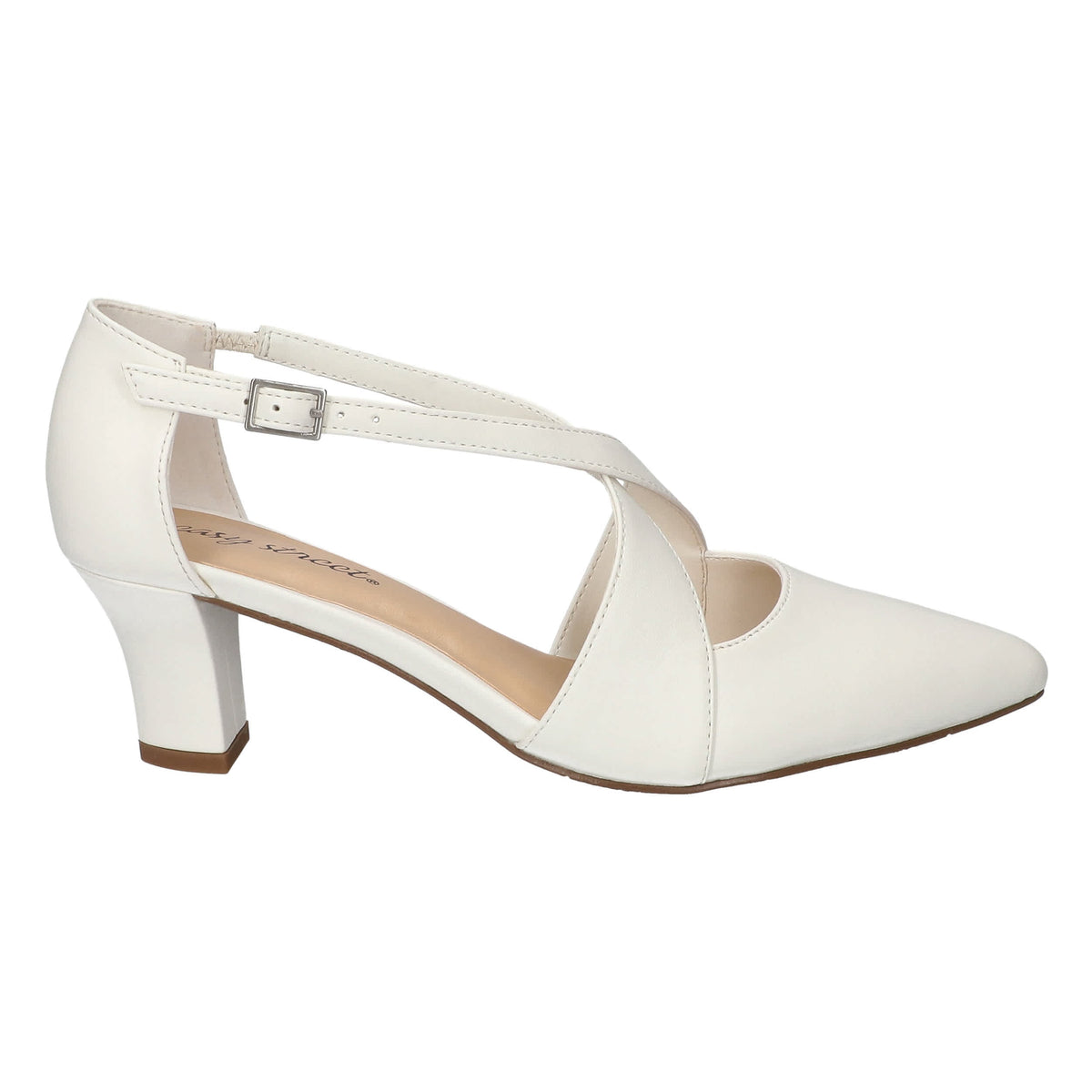 Easy Street Women's Elegance White Dress Heels