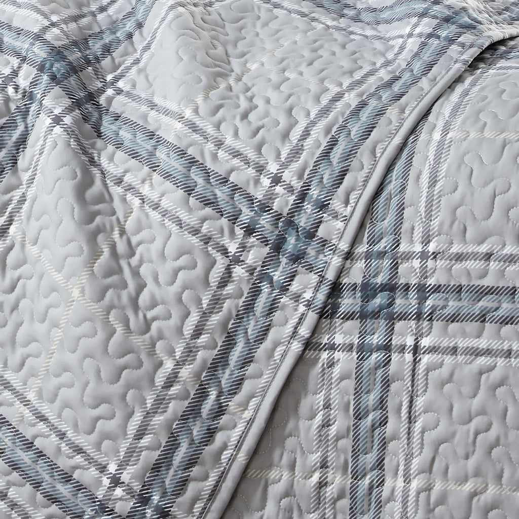 Southshore Fine Linens Vilano Plaid Quilt Set