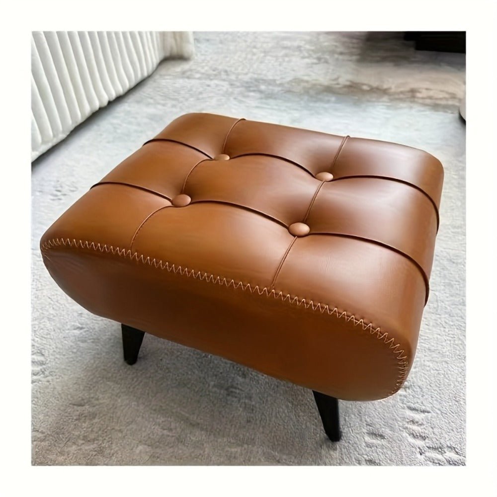 Rectangular Upholstered Ottoman for Living Room and Entryway