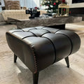 Rectangular Upholstered Ottoman for Living Room and Entryway