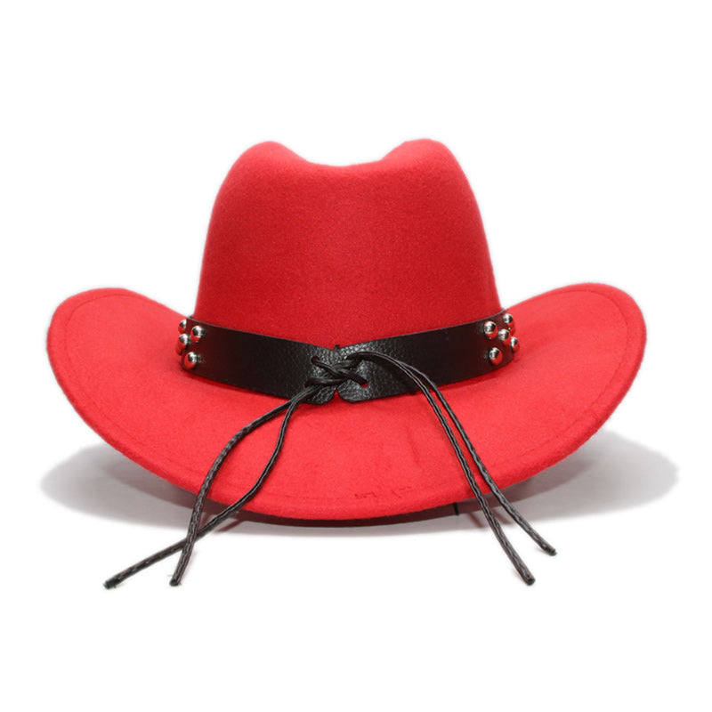 Cowboy Hat with Metal Skull Band