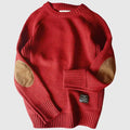 Reginald | Klassischer Pullover mit Ellenbogen-Patches