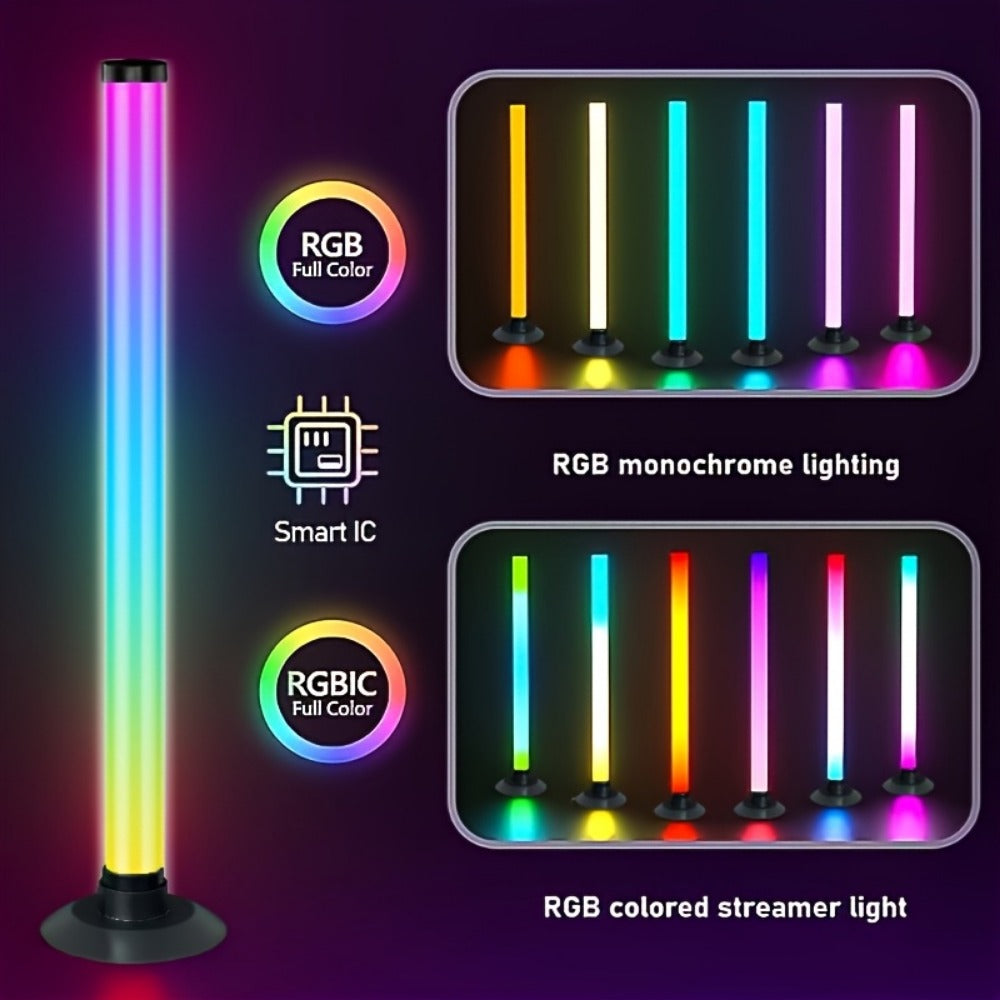 RGB Monitor Light Bars, 2-Piece USB Backlight Set with App and Remote Control