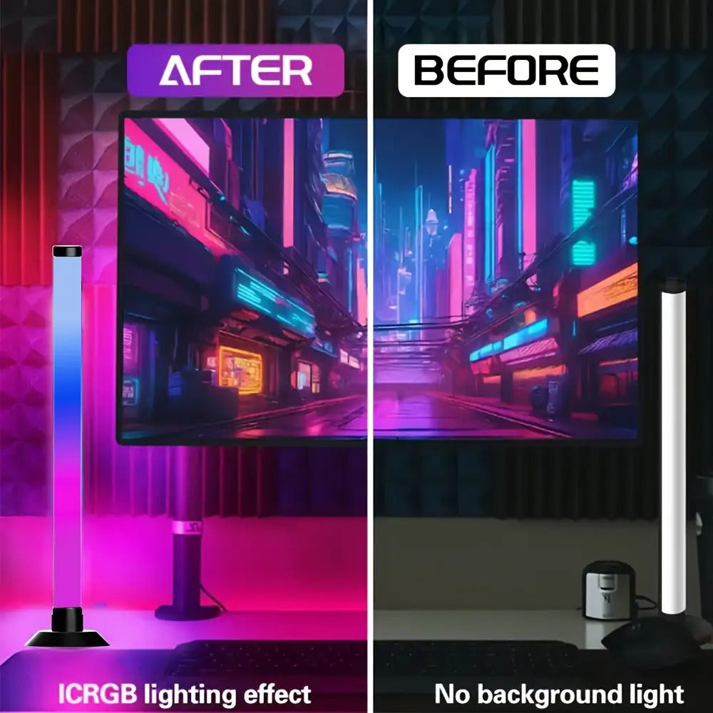 RGB Monitor Light Bars, 2-Piece USB Backlight Set with App and Remote Control