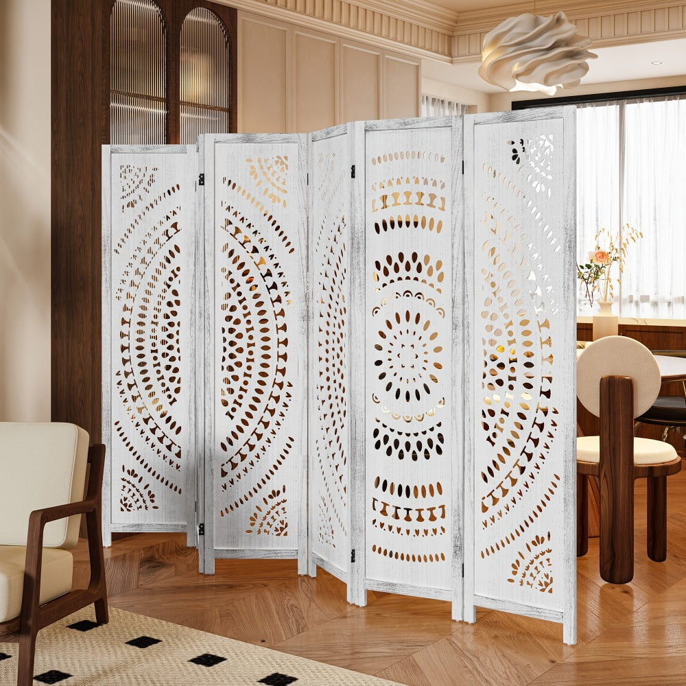 94.5-Inch Tall Room Divider with Added Privacy for Privacy and Space Definition