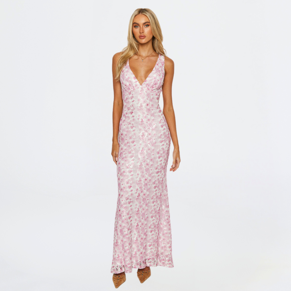 Blair | Stilvolles Blumenkleid für Hochzeitsgäste