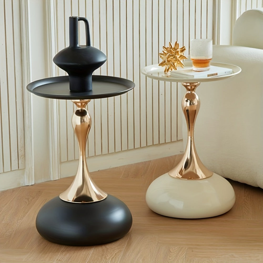Round Metal Side Tables And Accent Tables for Entryway and Living Room