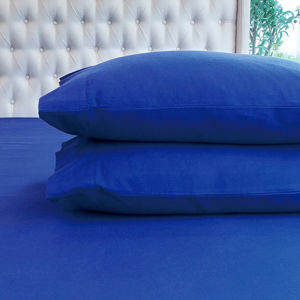 Elegant Comfort 4-Piece Cotton Flannel Sheet Set - 100% Turkish Cotton