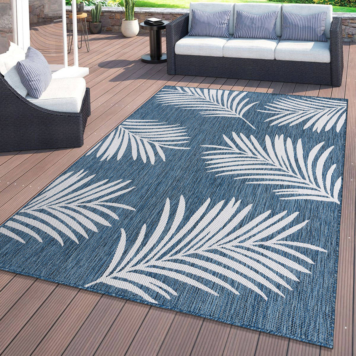 World Rug Gallery Palm Collection 5'x7'