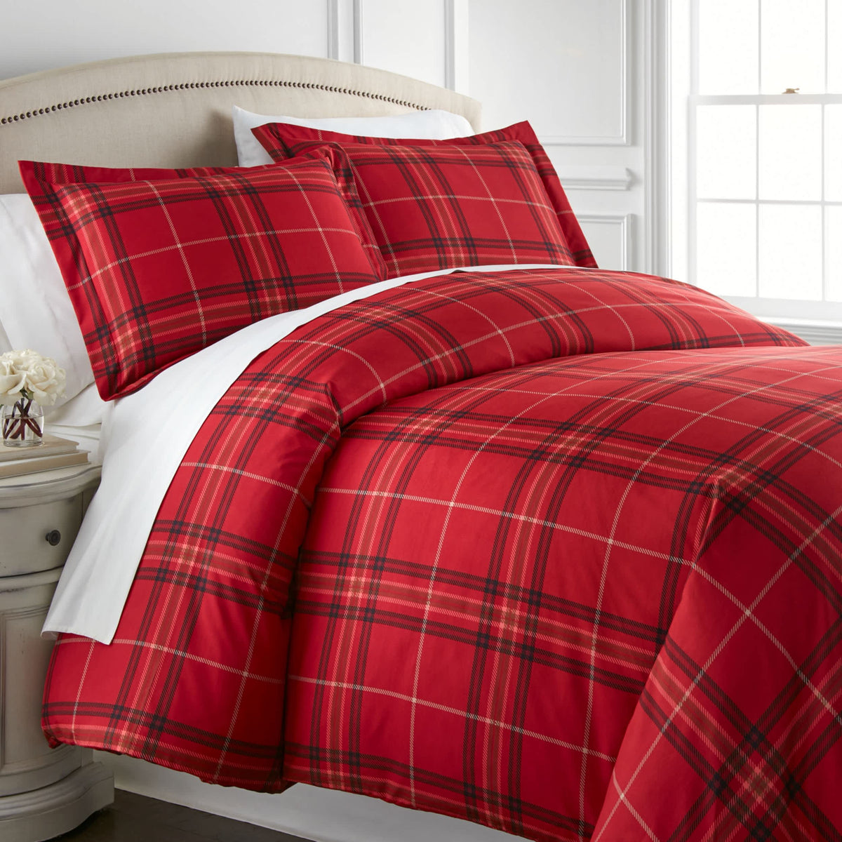 Southshore Fine Linens Vilano Plaid Duvet Set