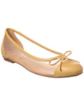 French Sole Cordelia Shimmer Mesh & Leather Flat