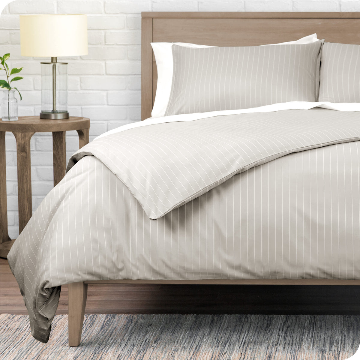 Bare Home Double Brushed Duvet Cover Set