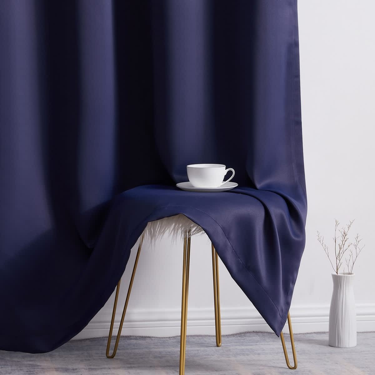 Thd Cambridge 100% Blackout Total Privacy Grommet Window Treatment Curtain Panels - Set of 2