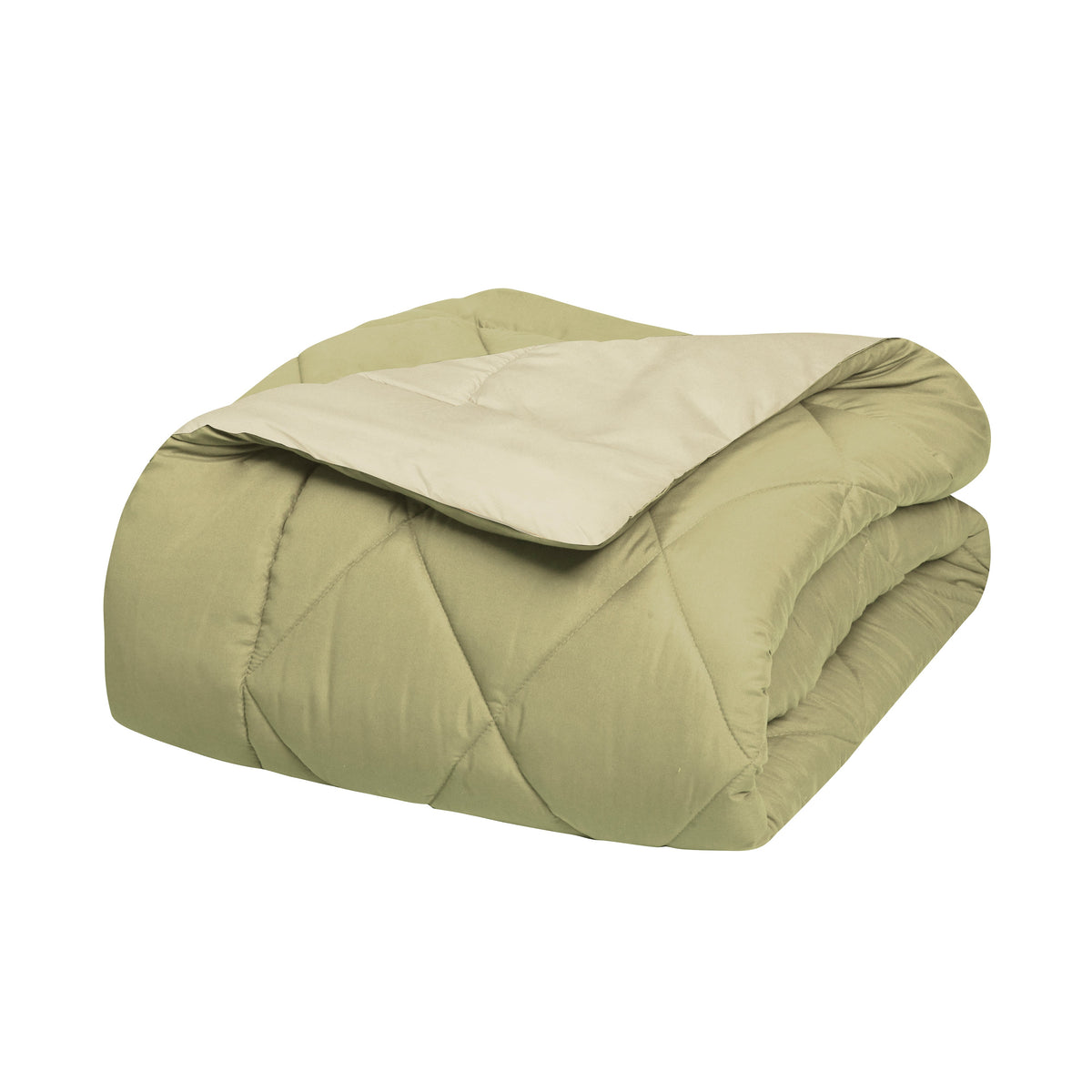 Elegant Comfort 3-Piece Reversible Diamond Stitched Comforter & Shams