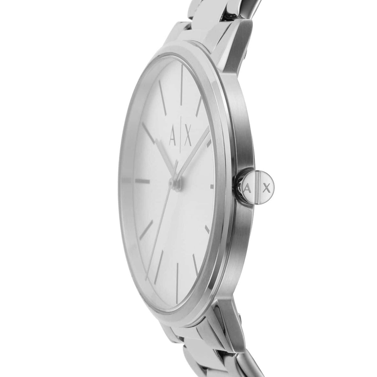Armani Exchange Cayde AX2722 Herren-Analog-Uhr – Graues Zifferblatt mit passendem grauem Edelstahlarmband