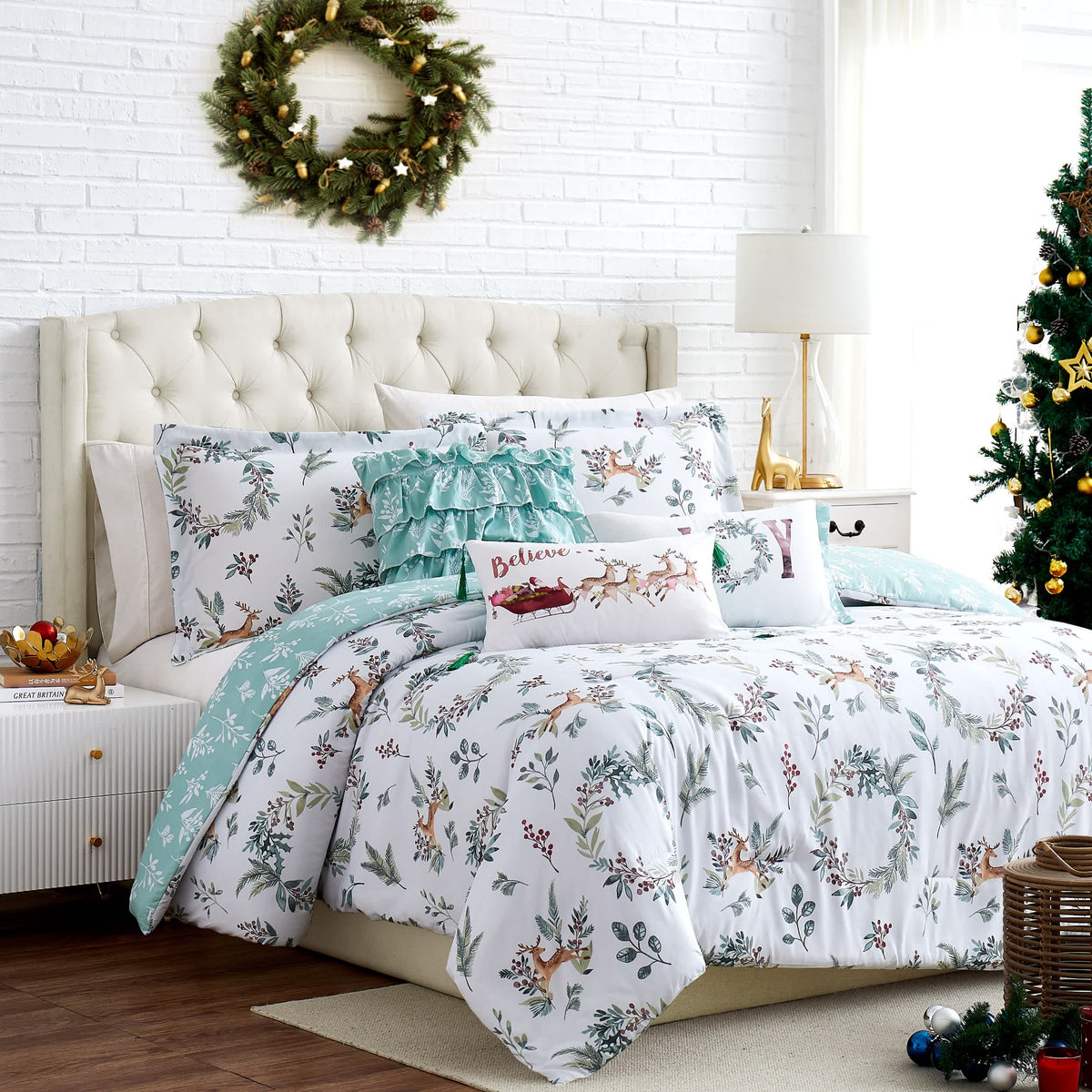 Southshore Fine Linens Happy Holidays 6PC Comforter Set