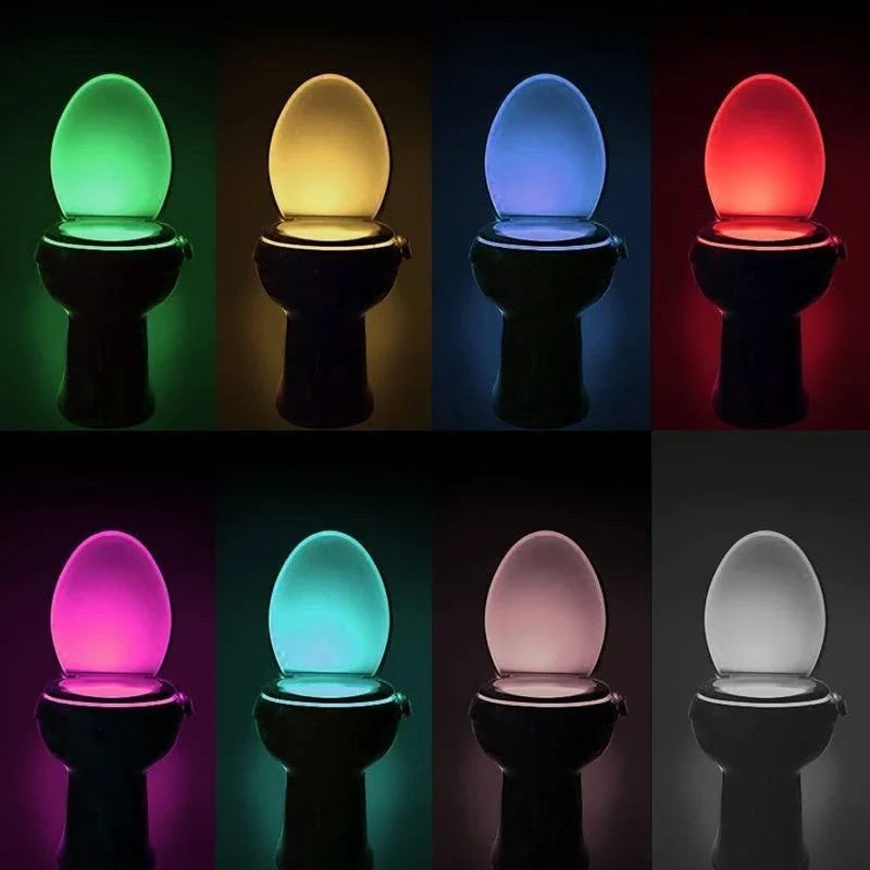 LED Disco Motion Activated Toilet Light Lamp