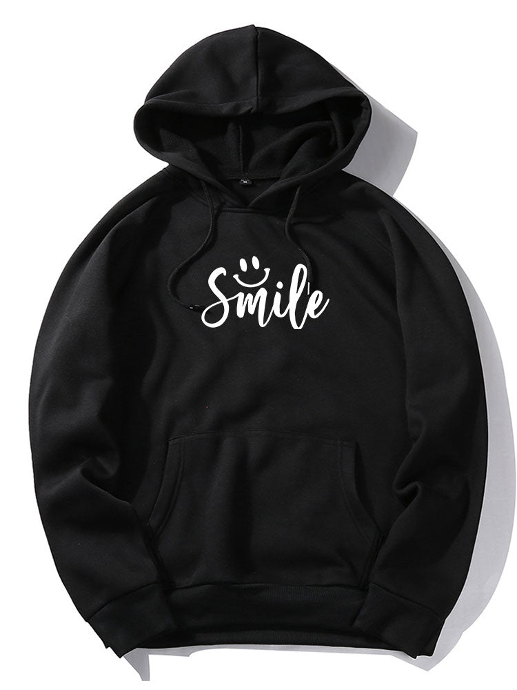 Smile Print Hoodie