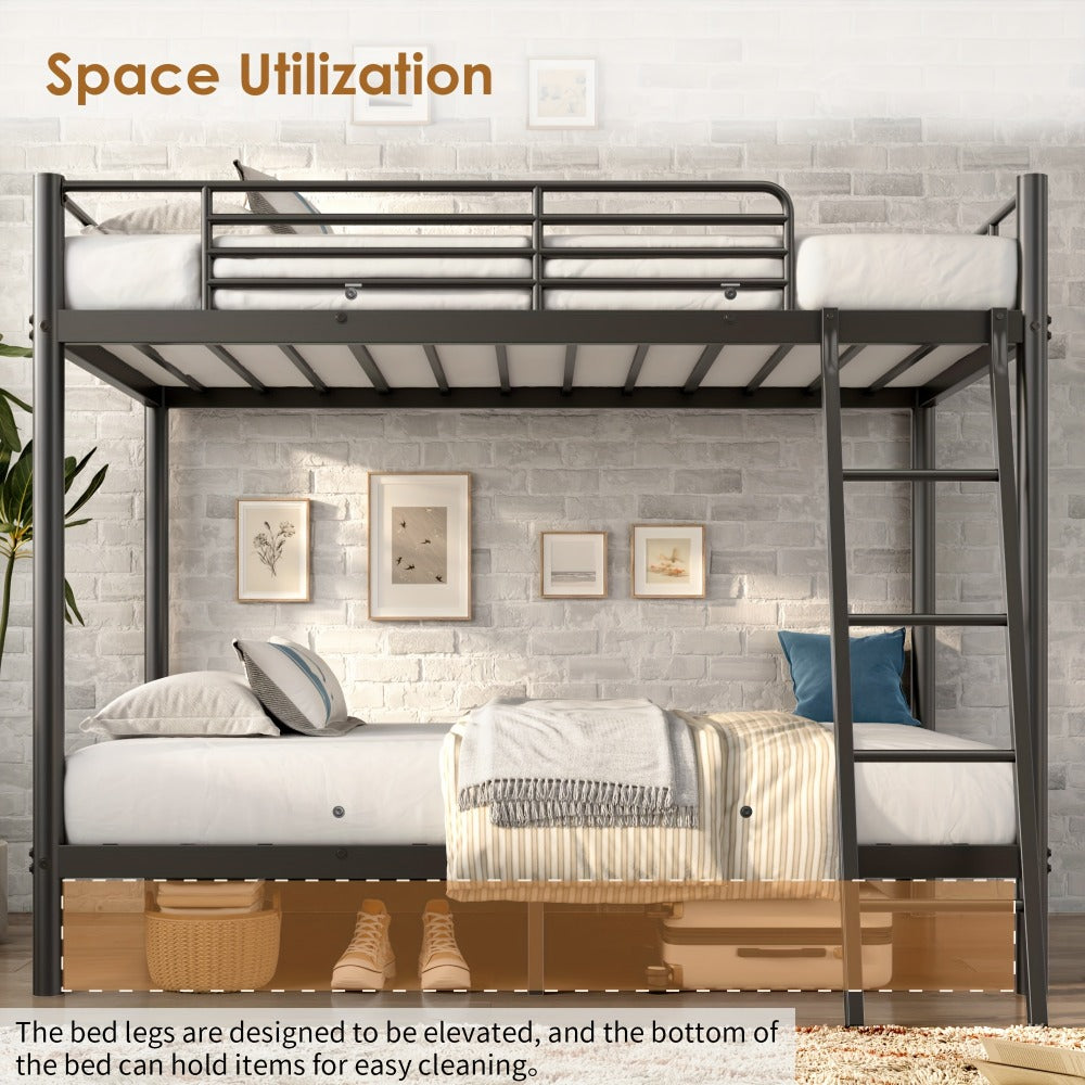 Space-Saving Heavy-Duty Bunk Bed for Bedroom Comfort and Support